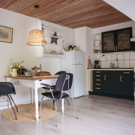 Sfeervolle woonkeuken guesthouse Fanø