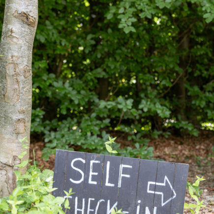 Mini-Camping zelf check in