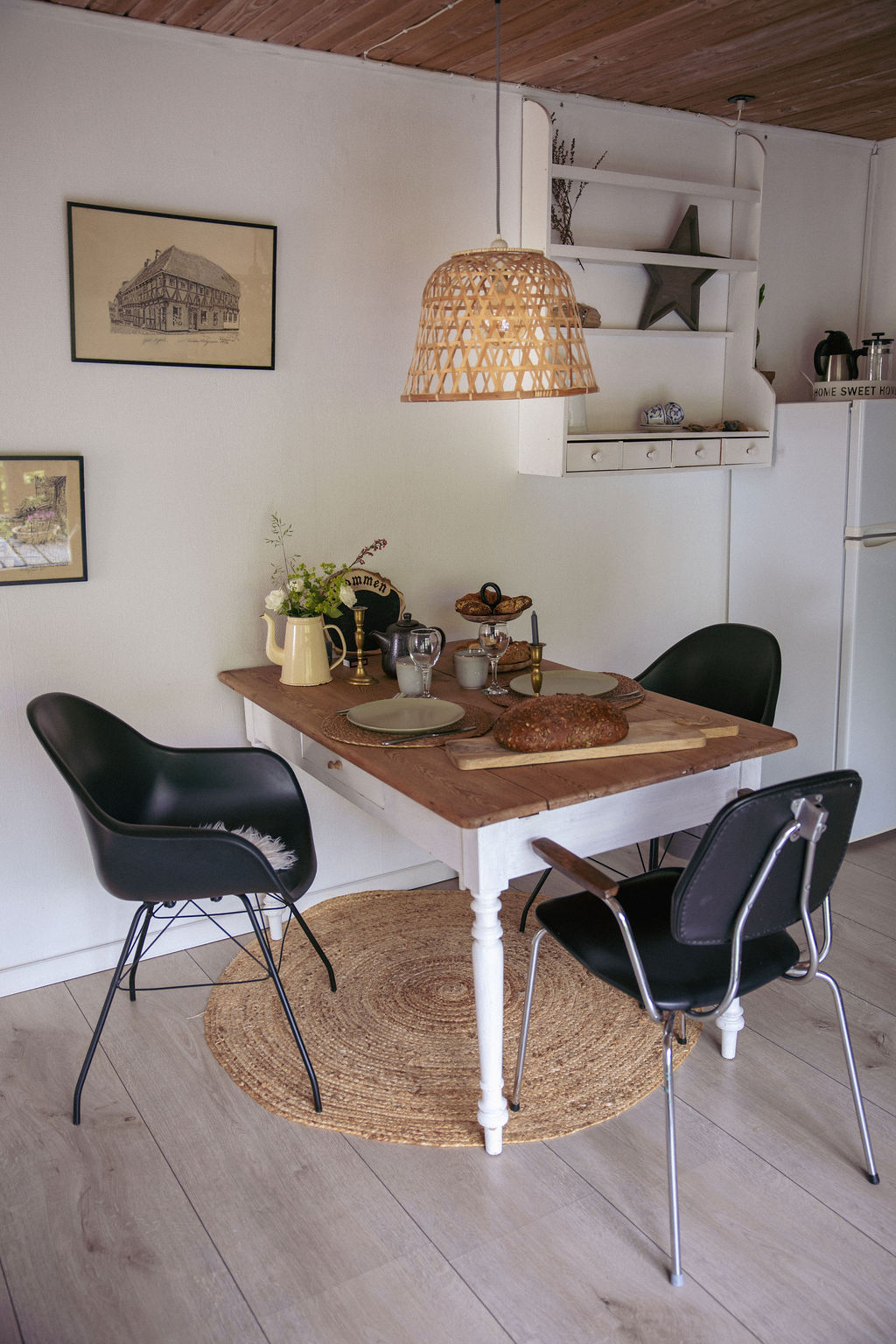 Guesthouse Fanø hyggelig køkken og stue